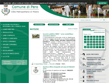 Tablet Screenshot of comune.pero.mi.it